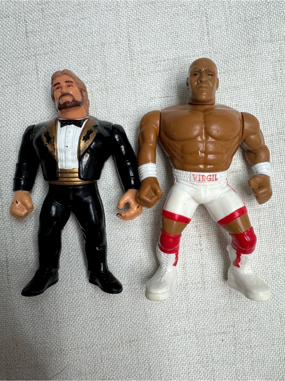 1990 WWF Hasbro "The Million Dollar Man" Ted DiBiase with 1993 Series 5 Virgil